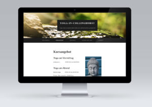 Website für Yoga in Collinghorst von snap new media - Anke Klusmeyer